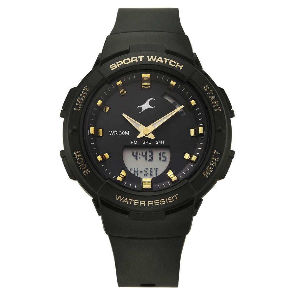 Fastrack StreetStyle Quartz Analog Black Dial Black Plastic Strap Watch For Girls-image-8