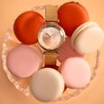 Vyb Aura By Fastrack Quartz Analog Two Toned Dial Metal Strap Watch For Girls