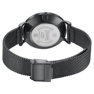 Sonata Quartz Analog Black Dial Black Stainless Steel Strap Watch For Women