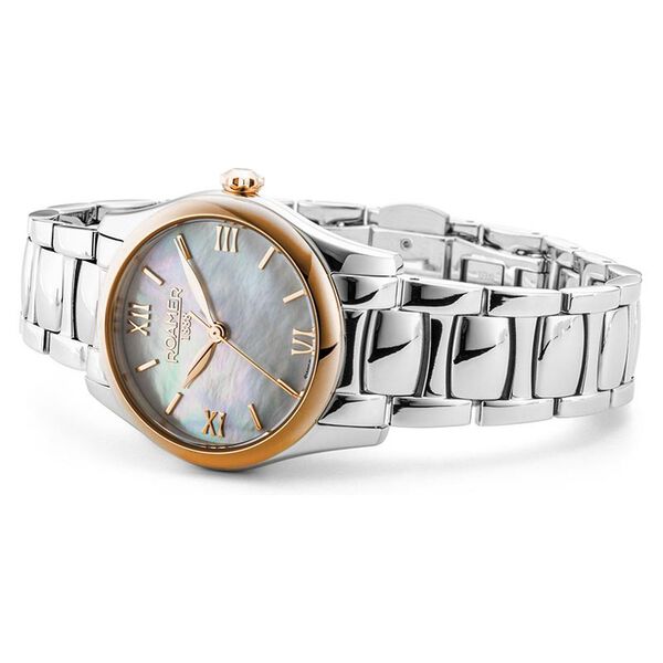 Roamer Eleganza Quartz Analog with Date Mother of Pearl Dial Silver Stainless Steel Strap Watch For Women - image number 3