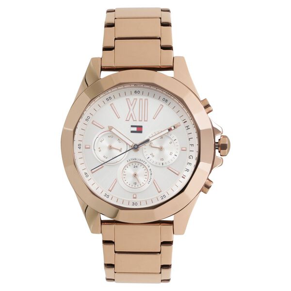 Tommy Hilfiger Quartz Multifunction Silver Dial Metal Strap Watch for Women - image number 0