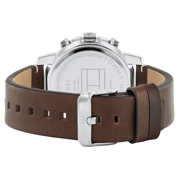 Tommy Hilfiger Quartz Multifunction Yellow Leather Strap for Men - image number 2