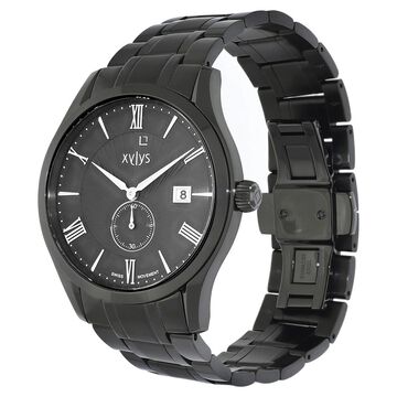 Xylys Swiss Analog Stainless Steel Black Dial Watch for Men