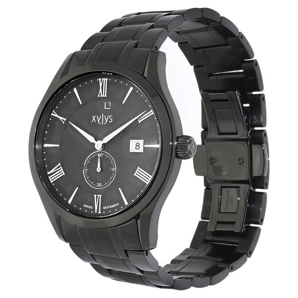 Xylys Swiss Analog Stainless Steel Black Dial Watch for Men - image number 2