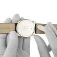 22 mm Black Genuine Leather Strap for Men - image number 6