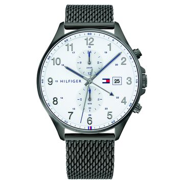 Tommy Hilfiger Quartz Multifunction White Dial Stainless Steel Strap Watch for Men