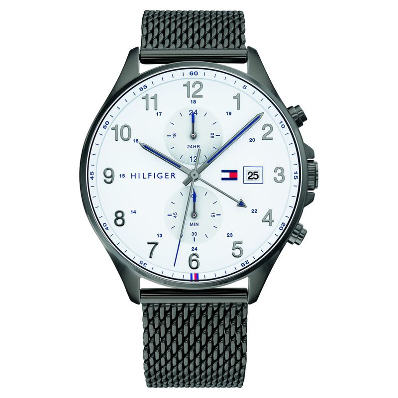 Tommy Hilfiger Quartz Multifunction White Dial Stainless Steel Strap Watch for Men - image number 0