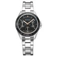 Titan Glamour Quartz Multifunction Black Dial Silver Stainless Steel Strap Watch For Women - image number 0