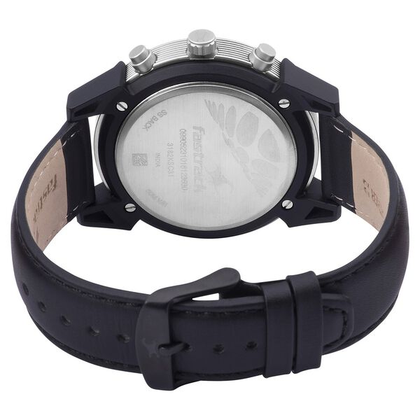 Fastrack Modular Quartz Analog White Dial Leather Strap Watch for Guys - image number 4