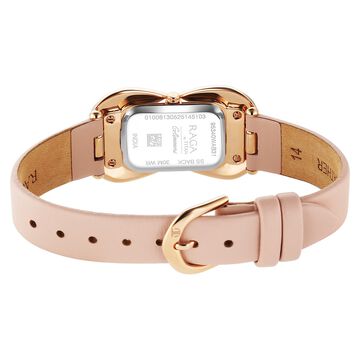 Titan Raga Glimmers Quartz Analog Pink Mother Of Pearl Dial Pink Leather Strap Watch For Women
