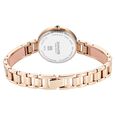 Sonata Aura Quartz Analog Pink Dial Rose Gold Stainless Steel Strap Watch For Women - image number 3
