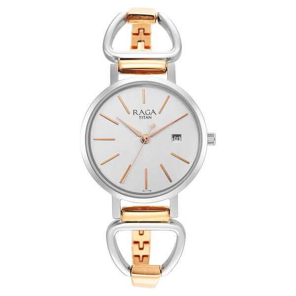 Titan Silver Dial Quartz Analog with Date Watch for Women - image number 1