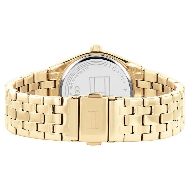 Tommy Hilfiger Quartz Analog Golden Dial Stainless Steel Strap Watch for Women - image number 2