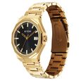 Titan Regalia Dodecagon Quartz Analog with Date Black Dial Golden Stainless Steel Strap Watch For Men - image number 2