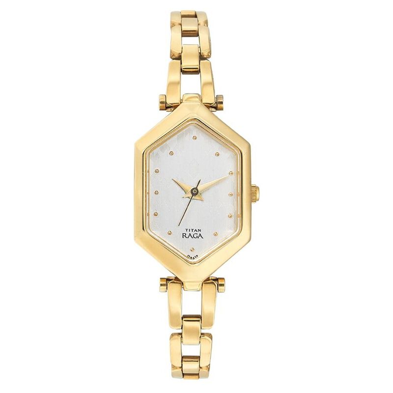 Titan Karishma Silver Dial Women Watch With Stainless Steel Strap