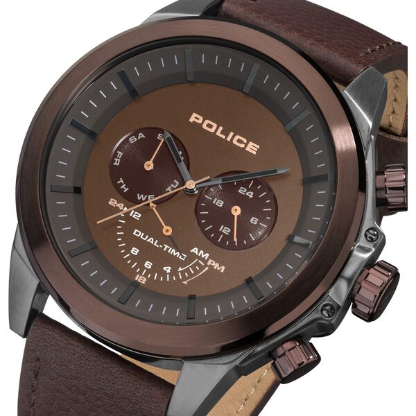 Police Multifunction Brown Dial Watch for Men - image number 2