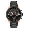 Xylys Quartz Chronograph Grey Dial Black Stainless Steel Strap Watch For Men - image number 0