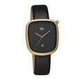 Fastrack Vyb Prodigy Quartz Analog Black Dial Leather Strap Watch for Girls - image number 1