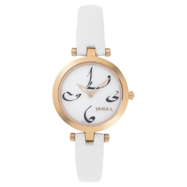 Titan Nebula Calligraphy Quartz Analog 18 Karat Solid Gold Watch for Women - image number 2