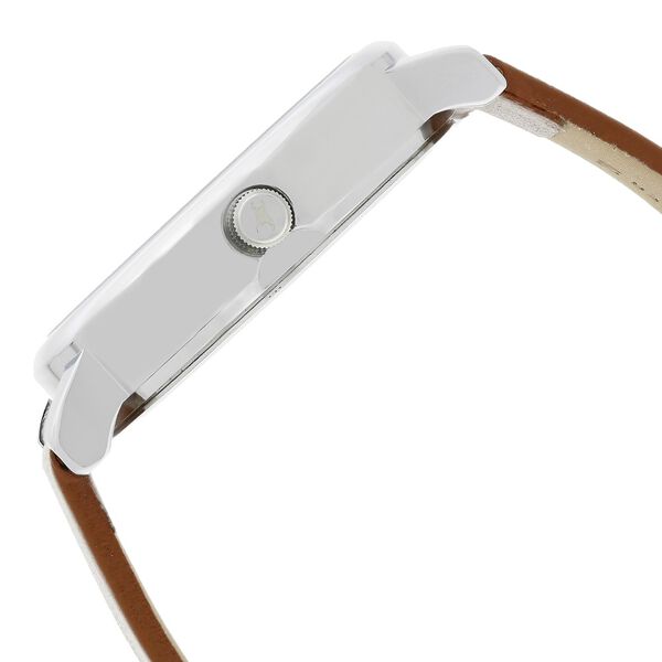 Fastrack Fundamentals Quartz Analog White Dial Leather Strap Watch for Guys - image number 3