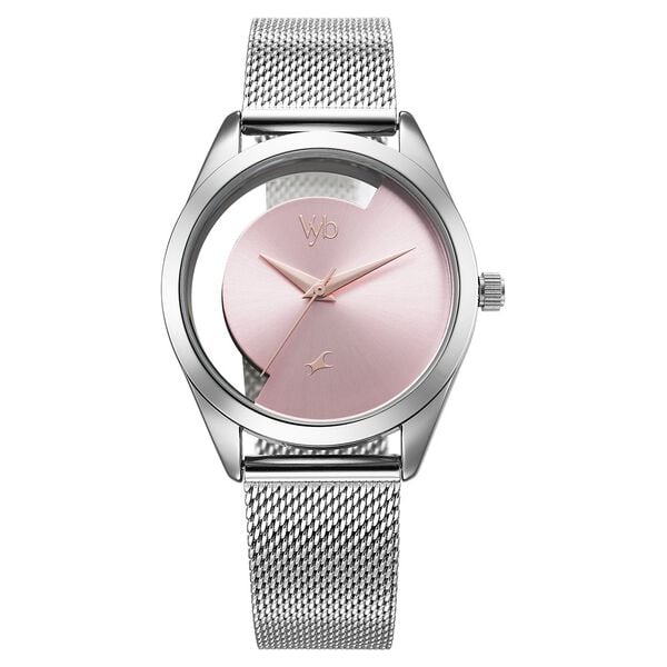 Fastrack Vyb Runway Quartz Analog Silver Dial Stainless Steel Strap Watch For Girls - image number 1