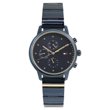 Tommy Hilfiger Quartz Multifunction Blue Dial Metal Strap Watch for Women