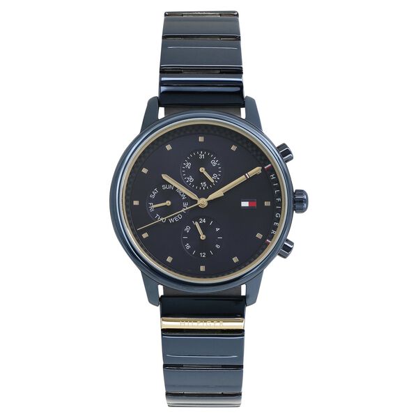 Tommy Hilfiger Quartz Multifunction Blue Dial Metal Strap Watch for Women - image number 0