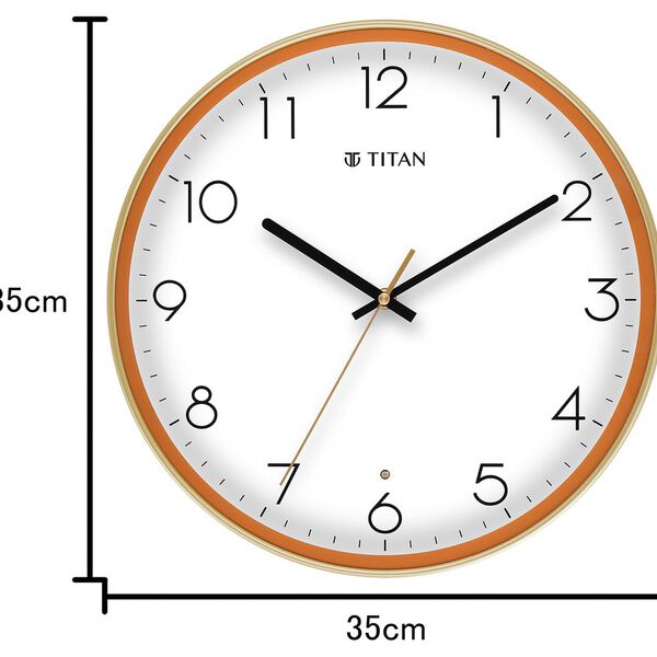 Titan Classic LED Backlit Clock with Silent Sweep Technology 34.5 x 34.5 cm (Medium) - image number 6