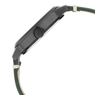 Fastrack Tripster Quartz Analog Green Dial Leather Strap Watch for Guys