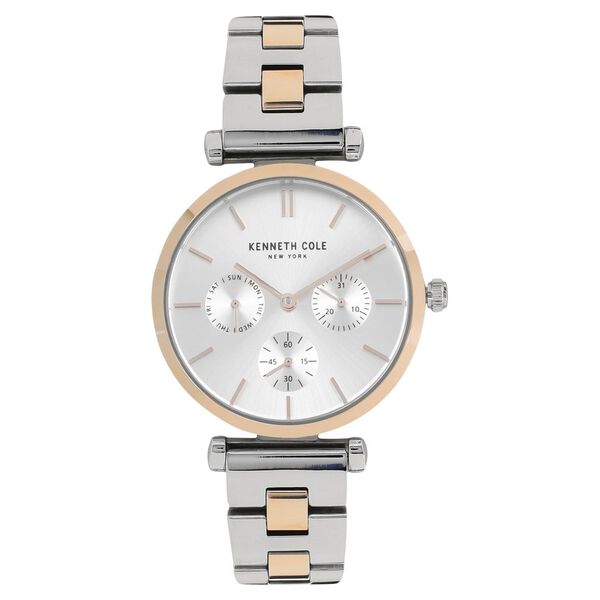 Kenneth Cole Quartz Multifunction Silver Dial Stainless Steel Strap Watch for Women - image number 0
