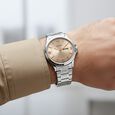 Titan Neo Arabic Analog with Day Date Beige Dial Silver Stainless Steel Strap Watch for Men - image number 7