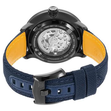 Titan Octane Aerobatics Mechanical Analog Black Dial Nylon Strap Watch for Men