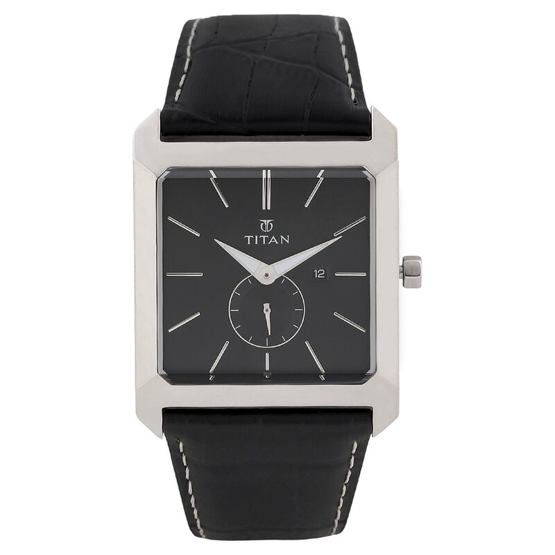 Titan Quartz Analog Black Dial Watch for Men