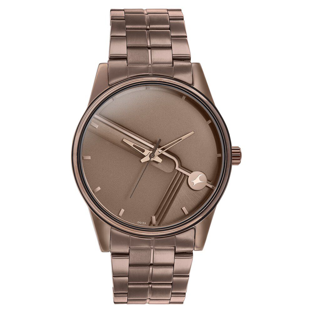 Fastrack Stunners Quartz Analog Brown Dial Stainless Steel Strap Watch for Guys-picture-28