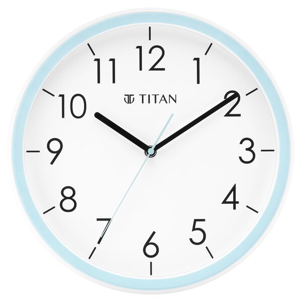 Titan Contemporary White Dial Blue Color Silent Sweep Technology - 32.5 cm x 32.5 cm (Medium) - image number 1
