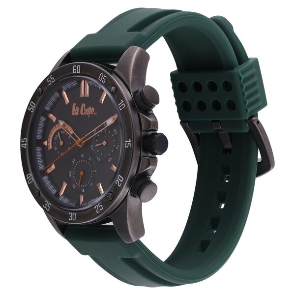 Lee Cooper Quartz Multifunction Grey Dial Silicone Strap Watch for Men - image number 2