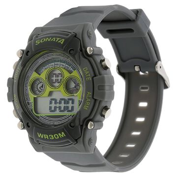 SF Digital Dial Grey Plastic Strap Watch for Men