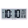 Titan Premium Digital Clock - Digital LCD Panel Battery Operated No Wires Modern Minimalist Design Decorative Wall Decor - image number 1