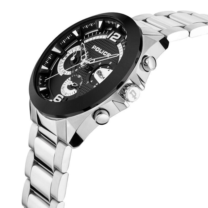 Police Quartz Multifunction Black Dial Stainless Steel Strap Watch for Men - image number 1