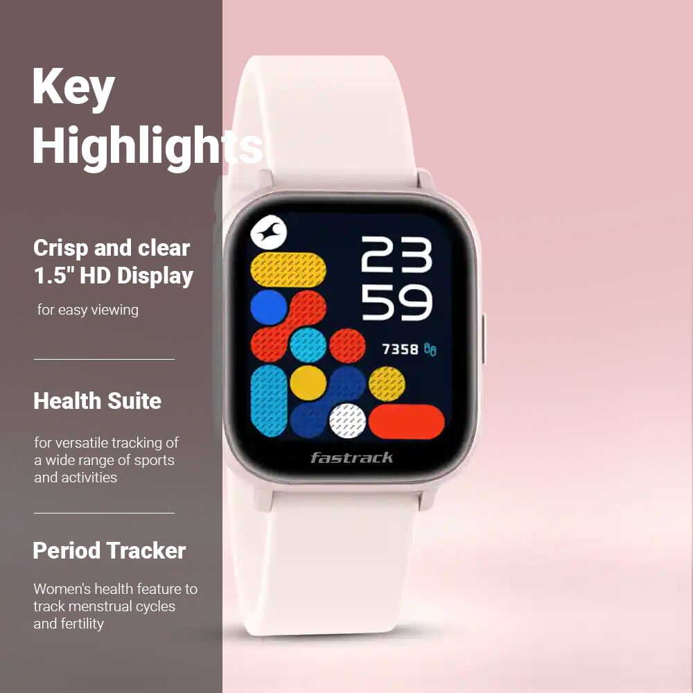 Fastrack Reflex Vybe Black HD Health Wellness Tracker