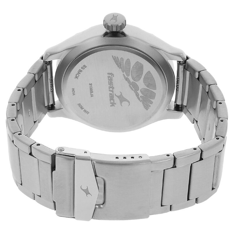 Fastrack Quartz Analog Grey Dial Metal Strap Watch for Guys - image number 3