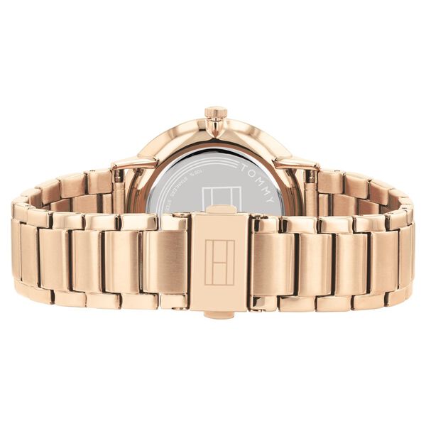 Tommy Hilfiger Quartz Multifunction Rose Gold Dial Stainless Steel Strap Watch for Women - image number 2