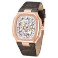 Kenneth Cole Automatic Silver Dial Brown Leather Strap Watch For Men - image number 1