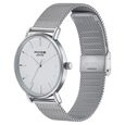 Sonata Poze Quartz Analog White Dial Silver Metal Strap Watch For Men - image number 3