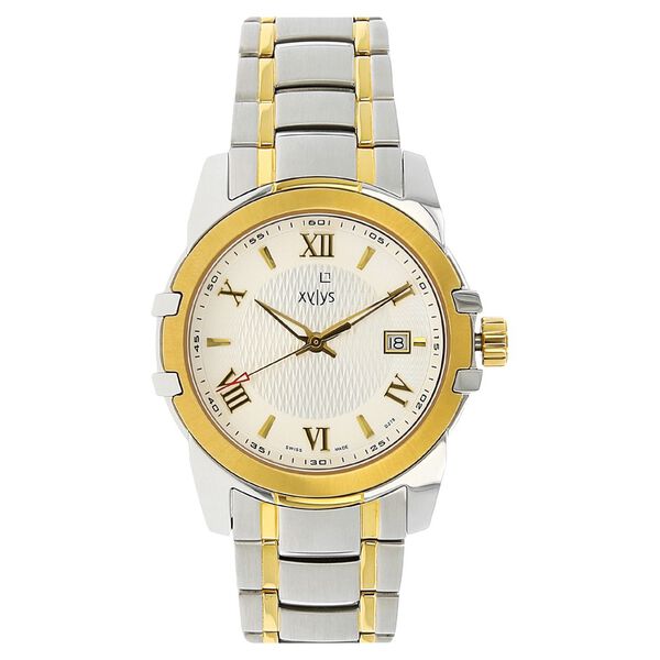Xylys Swiss Analog with Date Silver Metal Strap and Grey Dial Watch For Men - image number 0