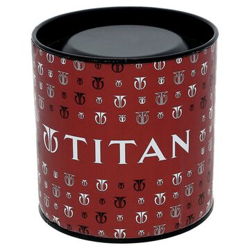Titan Quartz Analog Silver Dial Rose Gold Stainless Steel Strap Watch For Women