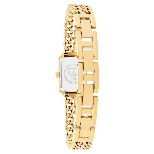 Tommy Hilfiger Quartz Analog Black Dial Golden Stainless Steel Strap Watch For Women - image number 2