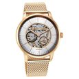Titan Skeletal Automatic Gold Dial Gold Stainless Steel Strap Watch for Men - image number 1