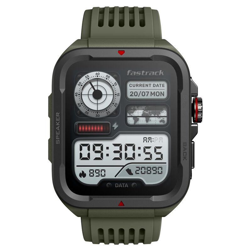 Fastrack Active with 1.83" UltraVU HD Display and Functional Crown Rugged Smartwatch with SingleSync BT Calling - image number 0