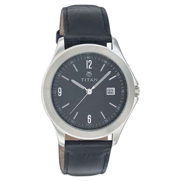 Titan Quartz Analog with Date Black Dial Watch for Men - image number 0
